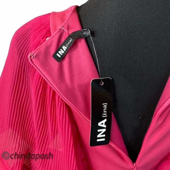 INA Fitter Mini Dress with Ruffle Sleeves - Picture 7 of 9